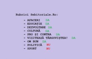 Fără politică și fără sport?