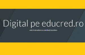 Educație online prin ”Digital pe educred.ro” www.educred.ro
