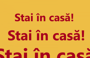 Stai în casă! Stai acasă!