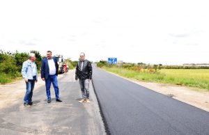 Vizită de lucru la lucrările de asfaltare din județ
