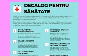 Decalogul pentru Sănătate – semnează și Tu petiția!