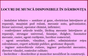 Îți cauți loc de muncă? Citește oferta disponibilă azi!