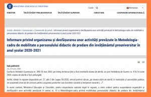 Precizări privind concursurile pentru posturile vacante