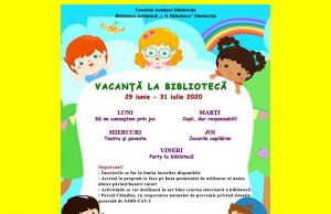 29 06 – 31 07 2020 – 5 săptămâni de ”Vacanță la bibliotecă”