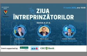 ”Ziua Întreprinzătorilor” – a 27-a ediție – online, pe Facebook!