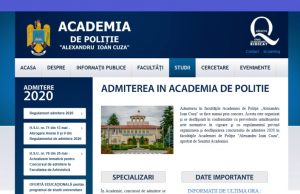 De azi încep înscrierile la Academia de Poliție ”Alexandru Ioan Cuza”