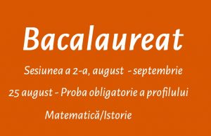 Bacalaureat 2020, sesiunea a 2-a. Proba obligatorie a profilului s-a desfășurat fără incidente!