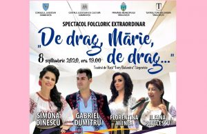 Pe 8 septembrie, de Sfânta Maria, spectacol folcloric extraordinar ”De drag, Mărie, de drag…”