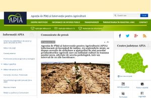 Agricultorii pot solicita ajutorul de stat de la APIA pentru culturile afectate de secetă