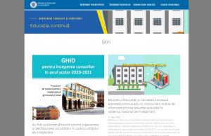 educatiacontinua.edu.ro, site cu informații oficiale despre reluarea activității în învățământ