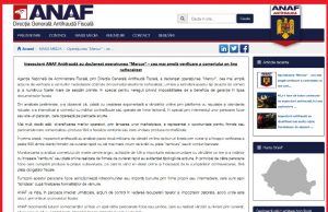 ANAF Antifraudă a declanșat Operațiunea ”MERCUR”, împotriva comerțului electronic nefiscalizat