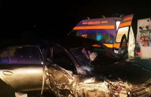 Accident violent pe Autostrada A1, pompierii au asigurat zona