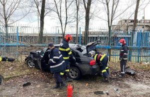 Pompierii târgovișteni, solicitați la un accident de pe Șoseaua Găești din Târgoviște!
