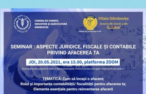 Aspecte juridice, fiscale și contabile privind afacerea ta – Seminar online gratuit