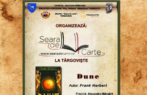 „Seara de carte la Târgovişte” – Azi se va dezbate „Dune”, de Frank Herbert