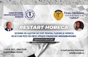 RESTART HORECA – Seminar gratuit în sprijinul întreprinzătorilor din domeniu