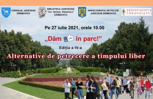 „Dăm like în parc!” la ediţia a IV-a, mâine, în parcul Chindia din Târgoviște