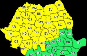 Atenție! 17 – 18 august, Cod galben de vijelii, ploi torențiale și grindină pentru nordul județului!
