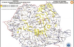 Atenționare hidrologică Cod galben de posibile inundații pentru râurile Dâmbovița și Ialomița!