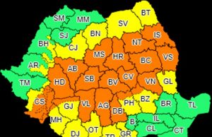 Atenție! Este deja Cod portocaliu de ploi torențiale valabil azi și mâine și în Dâmbovița!