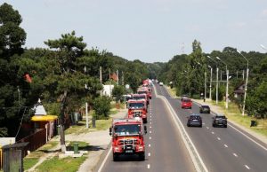 142 de pompieri din 16 județe pleacă astăzi în Grecia pentru a lupta cu incendiile din apropierea Atenei