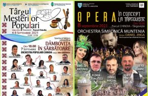 Spectacol folcloric extraordinar ,,Dâmbovița în sărbătoare’’ dar și „Opera în concert la Târgoviște” de Zilele Cetății, 4-8 septembrie 2021