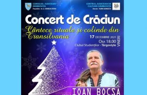 „Cântece rituale și colinde din Transilvania” cu maestrul Ioan Bocșa, la Clubul Studenților din Târgoviște, vineri, 17 decembrie!