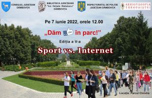 „Dăm like în parc!” la ediţia a V-a, mâine, în parcul Chindia din Târgoviște