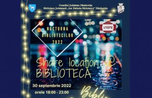 Astăzi, în Târgoviște, ”Nocturna bibliotecilor – Biblio glow night”