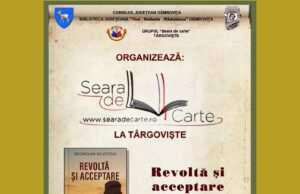 „Revoltă și acceptare”, de Bronislaw Wildstein, în dezbatere, azi, la „Seara de carte la Târgovişte”