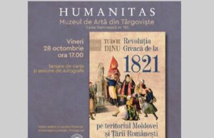 Cartea „Revoluția Greacă de la 1821 pe teritoriul Moldovei și Țării Românești”, de Tudor Dinu, va fi lansată vineri la Muzeul de Artă din Târgoviște