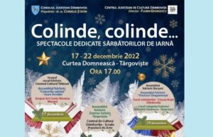 17-22 decembrie – Colinde, jocuri și obiceiuri specifice de iarnă lângă Turnul Chindiei din Târgoviște