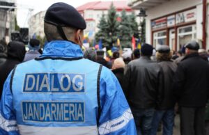 Măsuri de ordine publică asigurate de jandarmii dâmbovițeni la o acțiune de protest avizată favorabil