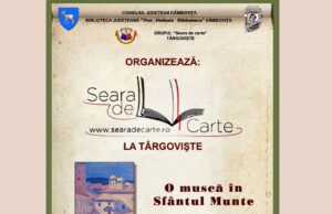 „O muscă în Sfântul Munte”, de Vasilis G. Frangopulos, în dezbatere, mâine, la „Seara de carte la Târgovişte”