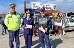 Activități ale Poliției pe linie de prevenire la Târgul săptămânal de la Voinești