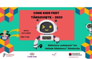 COPIII CREEAZĂ ȘI INOVEAZĂ LA BIBLIOTECĂ. TÂRGUL REGIONAL DE ȘTIINȚĂ „CODE KIDS FEST” DÂMBOVIȚA 2023