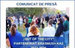 Asociația Be You a dat startul proiectului Erasmus+ „Out of the city” implementat sub Acțiunea cheie 2 (KA2) parteneriate de cooperare în domeniul tineret!