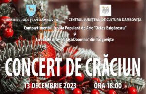 „Concert de Crăciun” al elevilor Liceului de Arte „Bălașa Doamna” și ai Școlii Populare de Arte „Octav Enigărescu” din Târgoviște