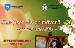 ”Mărțișor de primăvară”, o nouă expoziție de pictură la Biblioteca Județeană ”I. H. Rădulescu” Dâmbovița