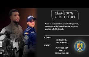 Mâine sărbătorim Ziua Poliției Române, așa că vino și tu la expozițiile și atelierele organizate de IPJ Dâmbovița!