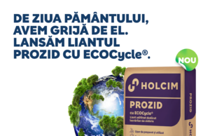 De Ziua Pământului, Holcim lansează PROZID cu ECOCycle®, primul liant de zidărie cu 10 % beton reciclat în compoziție!