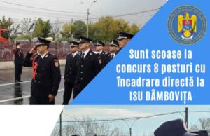 Oportunități de angajare la Inspectoratul pentru Situații de Urgență ‘Basarab I’ al judeţului Dâmbovița