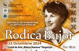 Miercuri, 23 octombrie, are loc la Târgoviște o nouă ediție a Festivalului folcloric Rodica Bujor!