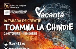 Centrul Județean de Cultură Dâmbovița organizează la sfârșitul lunii octombrie prima ediție a Taberei de Creație pentru copii „Toamna la Chindie”