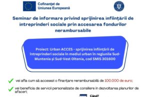 Seminar de informare privind sprijinirea înființării de întreprinderi sociale prin accesarea fondurilor nerambursabile