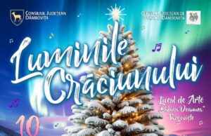 „Luminile Crăciunului”, un spectacol susținut de elevii Școlii Populare de Arte „Octav Enigărescu”, va avea loc marți, 10 decembrie, la Liceul de Arte „Bălașa Doamna” din Târgoviște!