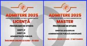 Facultatea de Drept și Științe Administrative din cadrul Universității „Valahia” din Târgoviște dă startul admiterii pentru anul universitar 2025-2026