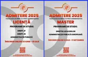 Facultatea de Drept și Științe Administrative din cadrul Universității „Valahia” din Târgoviște dă startul admiterii pentru anul universitar 2025-2026